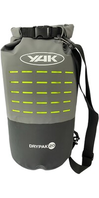 Yak 2024 Drypak 20L Drybag W / Molle Sistema 7003333 - Grey