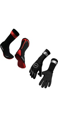 2024 Zone3 2mm Neoprene Swim Gloves & Zone3 2mm Neoprene Swim Socks Bundle