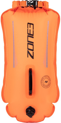 2024 Zone3 Reciclado 28L Boya De Seguridad / Dry Bolsa SA23RSBDB11 - Hi Vis Orange