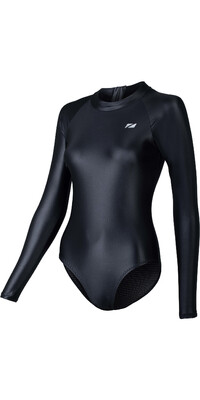 2024 Zone3 Frauen OWS Ti+ Thermal High Neck Langrmel Costume SW24WLTI101 - Black