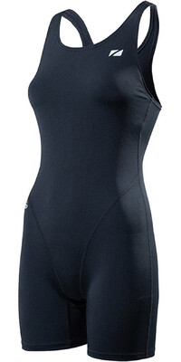 2024 ZONE3 Womens OWS Renew Short Leg Kneeskin Swim Costume SW22WOWSK101 - Black