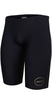 2025 ZONE3 Hombres Aprobado Por La Fina Performance Pantalones Cortos Jammer SW18MFJX101 - Black / Gold