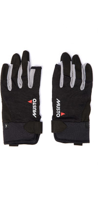 2024 Musto Essential Sailing 3 Finger Gloves AUGL002 - Black