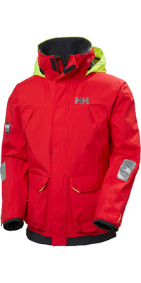 2024 Helly Hansen Mens Pier Sailing Jacket 34156 - Alert Red