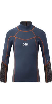 2024 Gill Junior Zenlite 1.5mm Flatlock Neoprene Top 5003J - Ocean / Steel Grey