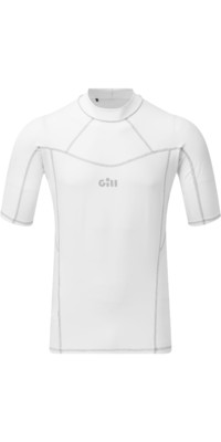 2023 Gill Mens Pro Short Sleeve Rash Vest 5021 - White