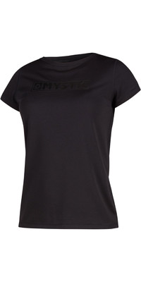 2021 Mystic Womens Star Short Sleeve Rash Vest 200151 - Black