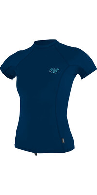 O'Neill Womens Premium Skins Short Sleeve Rash Guard 4171B - Abyss