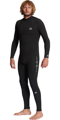 2024 Billabong Mens Absolute 3/2mm Flatlock Back Zip Wetsuit ABYW100211 - Black