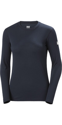 2024 Helly Hansen Womens HH Tech Crew Long Sleeve Base Layer 48374 - Navy