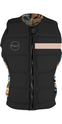 2024 O'Neill Womens Bahia Comp Impact Vest 5398EU - Black / Demiflor