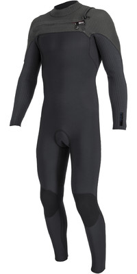 2024 O'Neill Hombres Blueprint 4/3+mm Chest Zip Neopreno 5499 - Black / Raven