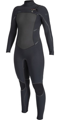 2024 O'Neill Womens Psycho Tech 5/4+mm Chest Zip Wetsuit 5547 - Black