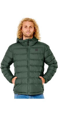 2024 Rip Curl Hombres Anti Series Elite Chaqueta Con Capucha Puff CJKDB9 - Deep Forest