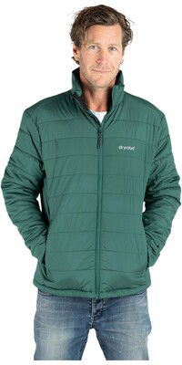 2024 Dryrobe Mens Mid Layer Jacket M100-JCKT-HG - Hunter Green