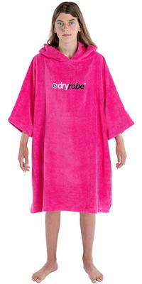 2023 Dryrobe Junior Toalla Con Capucha De Algodn Orgnico Cambiador Robe - Pink