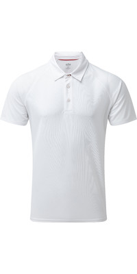 2024 Gill Mens UV Tec Polo Top White UV008