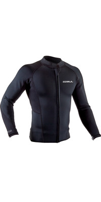 Chaqueta Con Front Zip De 3mm De Response Para Hombre Gul 2024 Re6304-b9 - Negro