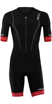 2024 Huub Hombres Race Long Course Tri Suit RCLCS - Black / Red