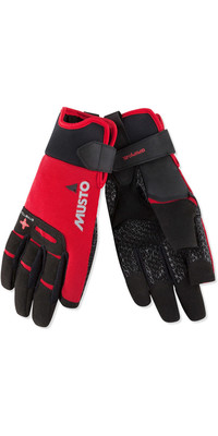 2024 Musto Performance Sailing Long Finger Gloves Red AUGL004