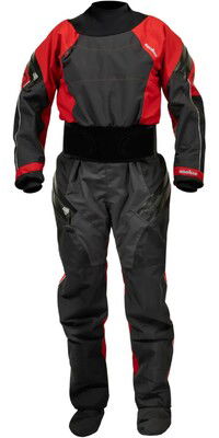 2024 Nookie Womens Fusion Latex Drysuit DR61 - Black / Red