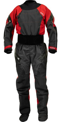 2024 Nookie Womens Fusion Latex Drysuit DR61 - Black / Red