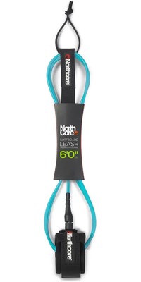 2024 Northcore 6FT Surfboard Leash NOCO54E - turquoise