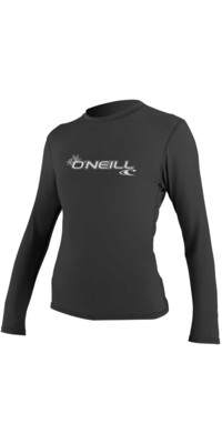 2024 O'neill Bsico De Mujer Skins Camiseta De Manga Larga 4340 - Negro