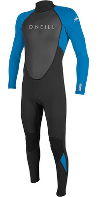 2024 O'Neill Mens Reactor II 3/2mm Back Zip Wetsuit 5040 - Black / Ocean