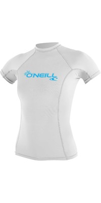 2024 Bsicos De Las Mujeres O'Neill Skins De Manga Corta De Crew Lycra Vest 3548 - Blanco