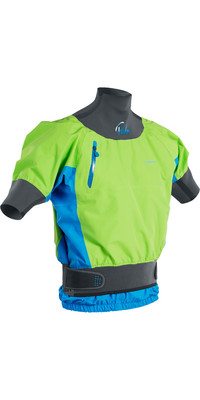 2024 Palm Zenith Whitewater Chaqueta De Kayak De Manga Corta Lime Ocean 12391