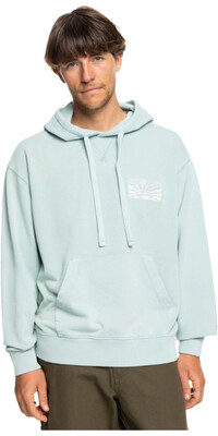 Quiksilver Hombres Sudadera Con Capucha 2024 Garment Dye Screen EQYFT04972 - Aquifer