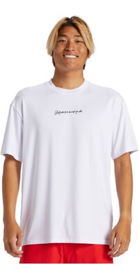 2024 Quiksilver Hombres DNA Rushed Logo Surf Tee AQYWR03190 - White