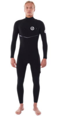 2023 Rip Curl Hombres E-Bomb 5/3mm Zip Free Neopreno WSMYPE - Black