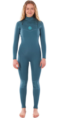 2020 Rip Curl Womens Dawn Patrol Performance 3/2mm Chest Zip Wetsuit WSMYDW - Green