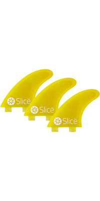 2024 Slice Ncleo Hexagonal Ultraligero S5 Fcs Compatible Aletas Surfboard Sli-02 - Amarillo