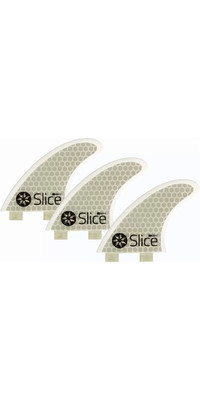 2024 Slice Ultralight Hex Core S7 FCS Compatible Surfboard Fins SLI-03 - White