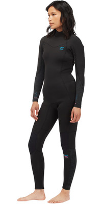 Billabong Womens Synergy 3/2mm GBS Back Zip Wetsuit C43G52 - Black Palms