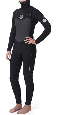 2019 Rip Curl Womens Flashbomb 6/4mm Hooded Chest Zip Wetsuit WST9HG