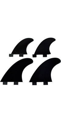 2024 Northcore FCS Compatible Nylon Quad Fin Set BAS-Q - Black