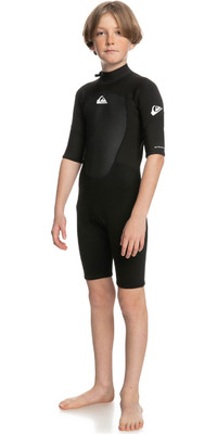 2024 Quiksilver Boys Prologue 2mm Back Zip Shorty Wetsuit EQBW503021 - Black