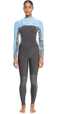 2024 Roxy Womens Swell Series 3/2mm Chest Zip Wetsuit ERJW103122 - Jet / Boy Blue