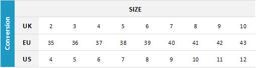 Billabong Womens Footwear 19 0 Size Chart