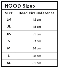 C-Skins Hoods 23 0 Tabla de Tallas