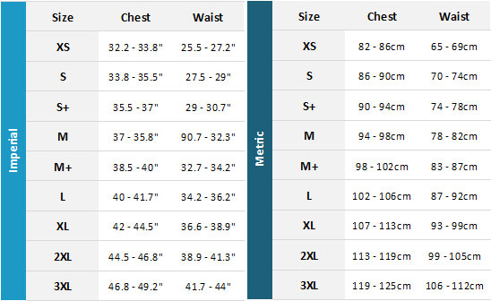 Jobe Neoprene Impact Vest Womens 19 Womens Size Chart