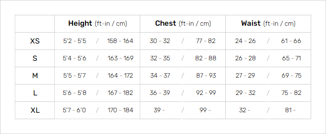 Mystic Womens Wetsuits 19 Womens Size Chart