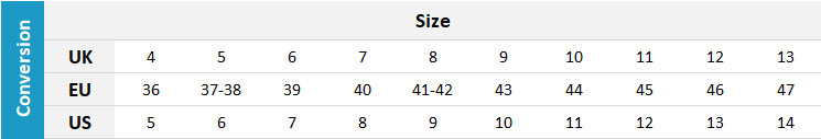 Quiksilver Footwear 19 0 Size Chart