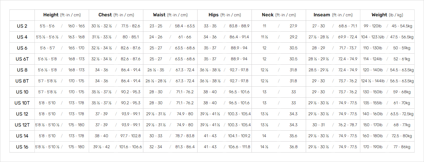 Roxy Womens Wetsuits 21 0 Size Chart