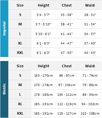 Yak Mens Drysuits 19 Mens Size Chart