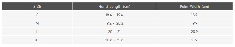 Quiksilver Mens Gloves 22 (image) 0 Size Chart